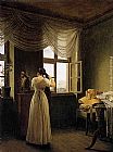 At the Mirror by Georg Friedrich Kersting